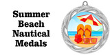 Summer - Beach - Nautical Theme Medals